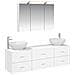 Set di mobili per il bagno 4 pcs Bianco - Foto miniatura 1
