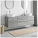Set di Armadi da Bagno 3 pz Sonoma grigio 62,5 x 44,5 x 50 cm - Foto miniatura 2