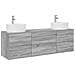 Set di Armadi da Bagno 3 pz Sonoma grigio 62,5 x 44,5 x 50 cm - Foto miniatura 1