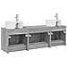 Set di Armadi da Bagno 3 pz Sonoma grigio 62,5 x 44,5 x 50 cm - Foto miniatura 7