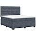 Letto box spring con materasso Grigio Scuro 180 x 200 cm - Foto miniatura 1
