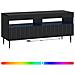 Mobile TV LED Nero Legno ingegnerizzato - Foto miniatura 3