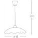 Lampadario moderno da interno cm 42 bianco con frutti - Foto miniatura 5