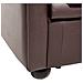 Divano Vintage A 3 Posti In Pelle Marrone Chesterfield - Foto miniatura 32