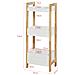 Scaffale Salvaspazio E Multifunzionale Per Cucina O Bagno, Con Tre Ripiani, L28*p20*a74cm, Frg226-wn - Foto miniatura 2