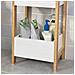Scaffale Salvaspazio E Multifunzionale Per Cucina O Bagno, Con Tre Ripiani, L28*p20*a74cm, Frg226-wn - Foto miniatura 4