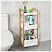 Scaffale Salvaspazio E Multifunzionale Per Cucina O Bagno, Con Tre Ripiani, L28*p20*a74cm, Frg226-wn - Foto miniatura 1