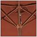 Ombrellone Da Esterni Con Palo In Legno 150x200 Cm Terracotta - Foto miniatura 2