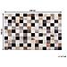 Tappeto Rettangolare In Pelle Marrone-beige-grigia - 160x230cm - Soke - Foto miniatura 5