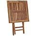 Tavolo Da Giardino Pieghevole 60x60x75 Cm In Massello Di Teak - Foto miniatura 5