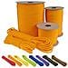 Paracord 550 Del Cavo Dei Paracadute Di Tipo Iii Mil-spec 7 Fili Di Sopravvivenza (colore Giallo Arancione 15 M)  - Foto miniatura 1