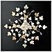 Edera - Plafoniera In Ferro Laccato Avorio Con Decoraz. Oro Antico E Strass In Cristallo 4 Luci H.22 - Ø60 - Bl50-pl4-av - Foto miniatura 1