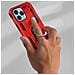 Cover Iphone 13 Pro Max Anti-urto Ibrida Anello Funzione Supporto Rossa - Foto miniatura 4