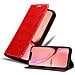 Custodia Compatibile Con Apple Iphone 13 Pro Max In Rosso Mela - Coperchio Protettiva Con Chiusura Magnetica, Funzione Stand E Tasca Per Le Carte - Foto miniatura 1