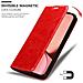 Custodia Compatibile Con Apple Iphone 13 Pro Max In Rosso Mela - Coperchio Protettiva Con Chiusura Magnetica, Funzione Stand E Tasca Per Le Carte - Foto miniatura 7