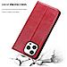 Custodia Compatibile Con Apple Iphone 13 Pro Max In Rosso Mela - Coperchio Protettiva Con Chiusura Magnetica, Funzione Stand E Tasca Per Le Carte - Foto miniatura 8