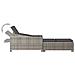 Lettino Prendisole Con Cuscino Grigio Scuro Polyrattan Grigio - Foto miniatura 8