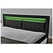 Brixton Struttura Letto In Similpelle Nera Con Led 160x200 Cm - Foto miniatura 2
