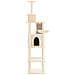 Albero Per Gatti Con Tiragraffi In Sisal Crema 201 Cm - Foto miniatura 2