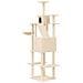Albero Per Gatti Con Tiragraffi In Sisal Crema 201 Cm - Foto miniatura 4