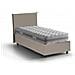 Letto Singolo Caide, Letto Contenitore Con Rivestimento In Ecopelle, 100% Made In Italy, Apertura Laterale, Con Materasso Cm 80x190 Incluso, Tortora - Foto miniatura 2