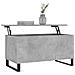 Tavolino Salotto Grigio Cemento 90x44,5x45 Cm Legno Multistrato - Foto miniatura 3