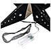 Set Di 2 Stelle Led Carta Nero 45 Cm Motti - Foto miniatura 6