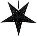 Set Di 2 Stelle Led Carta Nero 45 Cm Motti - Foto miniatura 7