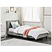 Letto Singolo Velluto Grigio Chiaro 90 X 200 Cm Fitou - Foto miniatura 1