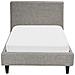 Letto Singolo Velluto Grigio Chiaro 90 X 200 Cm Fitou - Foto miniatura 8