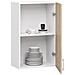 Mobile da cucina pensile LIMA, 1 anta, 50x30,5x72 cm, Colore Bianco e Sonoma Quercia - Foto miniatura 2