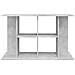 Supporto Acquario 100x40x60 Cm Legno Multistrato Grigio Cemento - Foto miniatura 3
