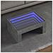 Tavolino Da Salotto Con Led Infinity Grigio Cemento 70x50x30 Cm - Foto miniatura 1