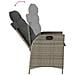 Set Da Bistrò 3 Pz Con Cuscini Grigio In Polyrattan - Foto miniatura 7