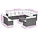 Set Divano da Giardino 13 pz con Cuscini Beige in Polyrattan - Foto miniatura 2