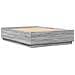 Giroletto Luci Led Grigio Sonoma 160x200 Cm Legno Multistrato - Foto miniatura 3