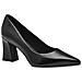 Black Leather Elegant Closed Pumps High Scarpe Con Tacco Pelle Scarpe Donna Nero Eu 36, 1-22427-43 003 - Foto miniatura 1