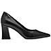 Black Leather Elegant Closed Pumps High Scarpe Con Tacco Pelle Scarpe Donna Nero Eu 36, 1-22427-43 003 - Foto miniatura 2