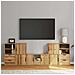 Mobile TV 5 pz con Contenitore ODDA in Legno Massello di Pino - Foto miniatura 1
