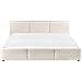 Letto Contenitore Bouclé Bousse 180 X 200 Cm Bianco Sporco - Foto miniatura 6