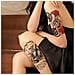 Adesivi Per Tatuaggi Temporanei - Disegni Floreali Per Braccio (10 Fogli) - Foto miniatura 2