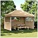 Tendone per Feste Pieghevole Pop-Up con 3 Pareti Beige - Foto miniatura 2