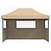 Tendone per Feste Pieghevole Pop-Up con 3 Pareti Beige - Foto miniatura 3