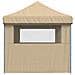 Tendone per Feste Pieghevole Pop-Up con 3 Pareti Beige - Foto miniatura 4