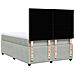 Giroletto a Molle con Materasso Grigio Chiaro 160x200cm Velluto - Foto miniatura 6