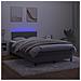 Letto a Molle con Materasso e LED Grigio Scuro 120x200 cm - Foto miniatura 3