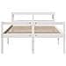 Letto Anziani con Testiera Bianco 150x200cm Legno Massello Pino - Foto miniatura 4
