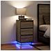 Comodino con Luci LED Rovere Sonoma 38x34x65 cm - Foto miniatura 2