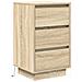 Comodino con Luci LED Rovere Sonoma 38x34x65 cm - Foto miniatura 3