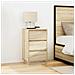 Comodino con Luci LED Rovere Sonoma 38x34x65 cm - Foto miniatura 4